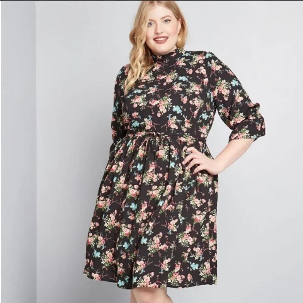 ModCloth Fashionably Dashing Floral Dress